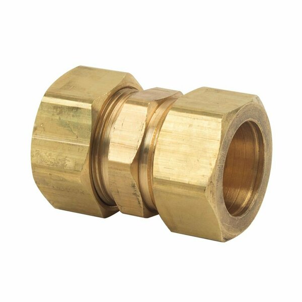 Thrifco Plumbing #62 7/8 Inch Lead-Free Brass Compression Coupling 4401382